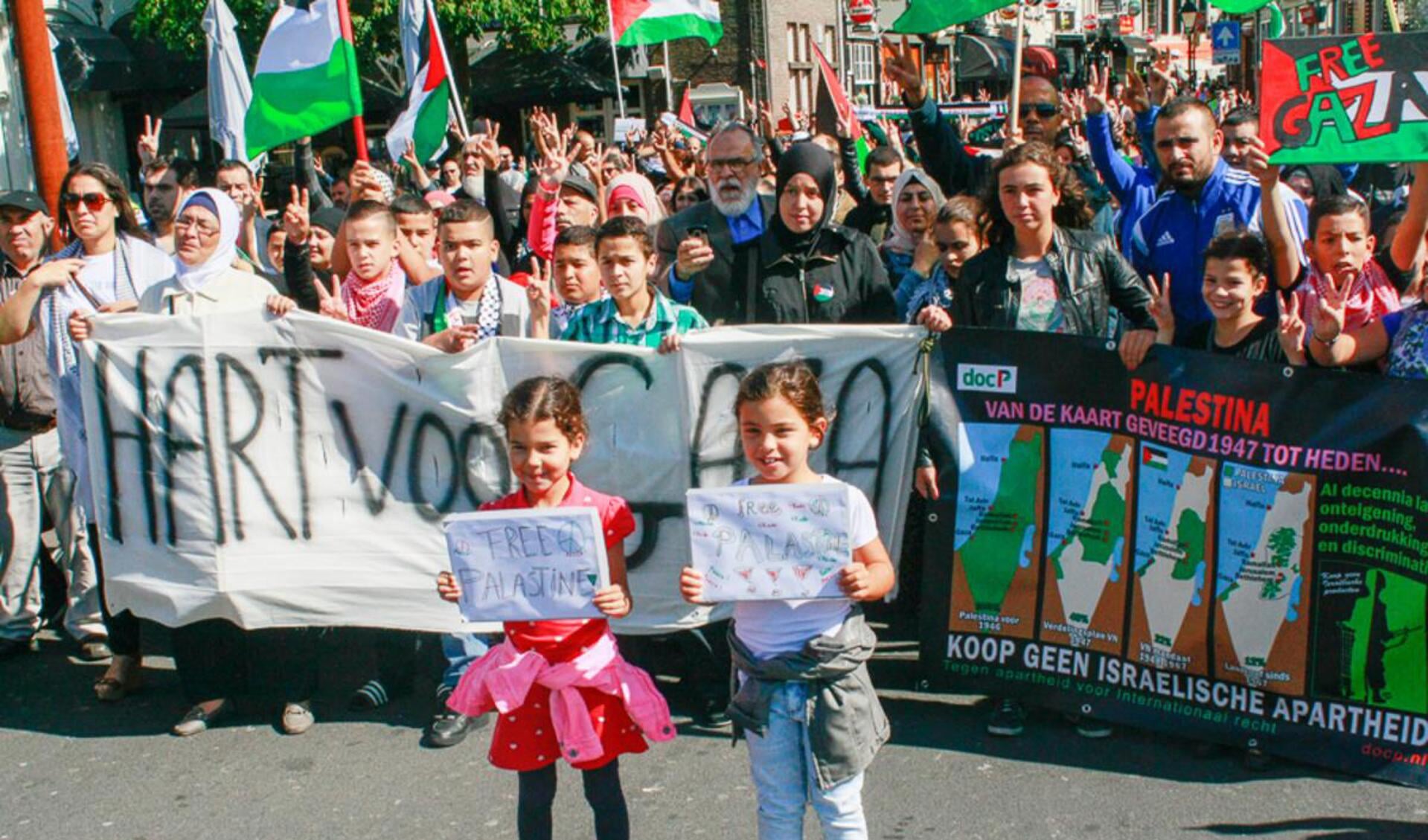 Hart voor Gaza demonstratie in Breda.