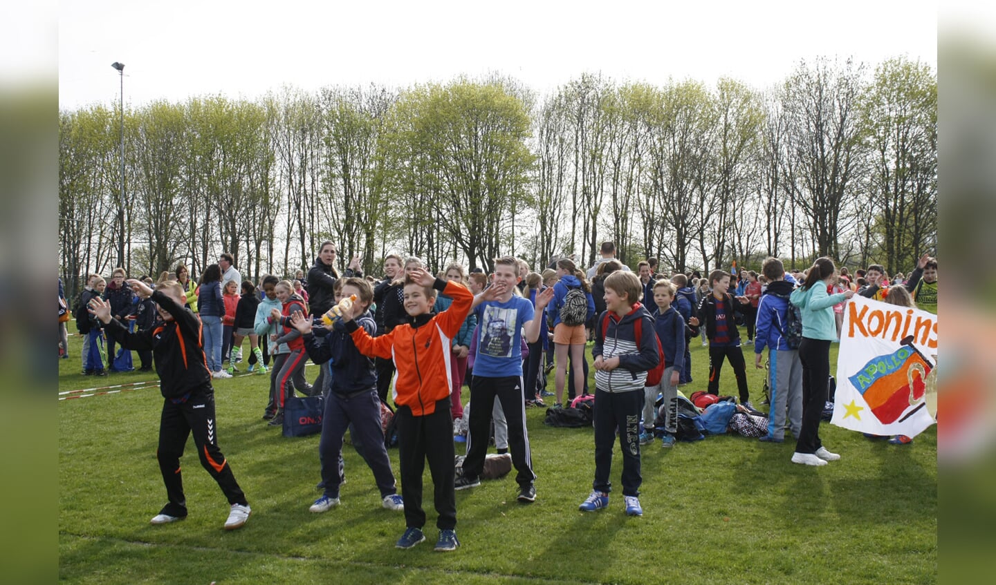 De opening van de Koningsspelen bij Sportboulevard de Wisselaar.