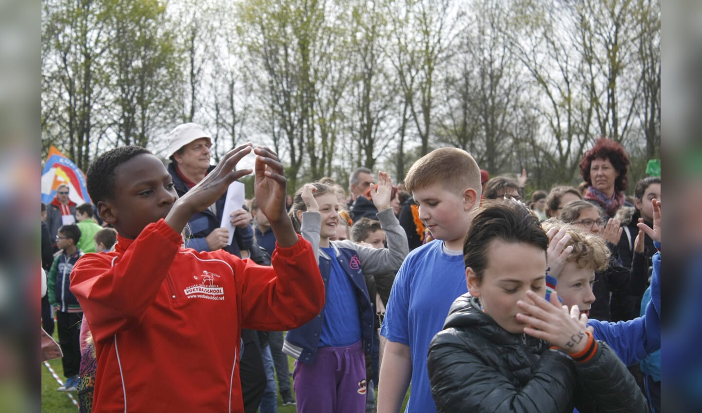 De opening van de Koningsspelen bij Sportboulevard de Wisselaar.