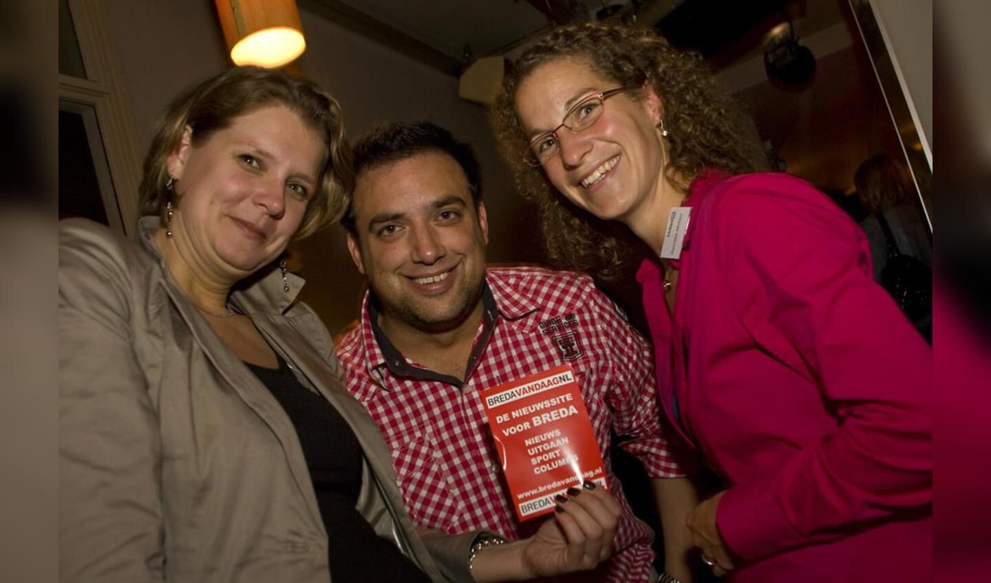 Netwerken tijdens de vierde LinkedIn-meeting in Breda. foto Jorgen Janssens