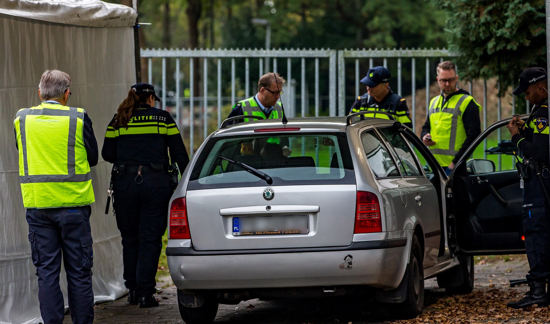 Grote controle tussen Oosterhout en Teteringen.