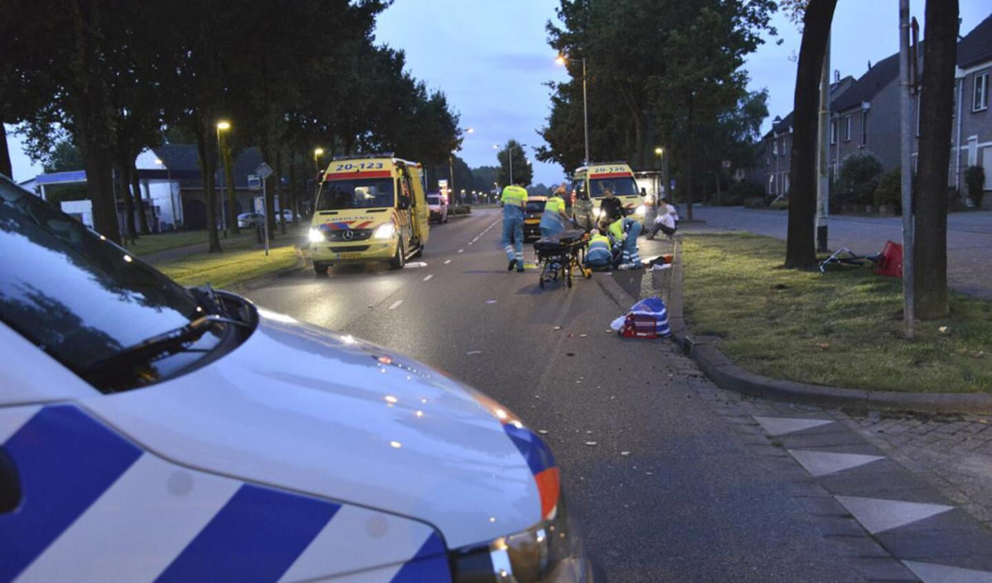 Bij een aanrijding op de Mastbosstraat is vrijdagmorgen een fietser gewond geraakt. 
