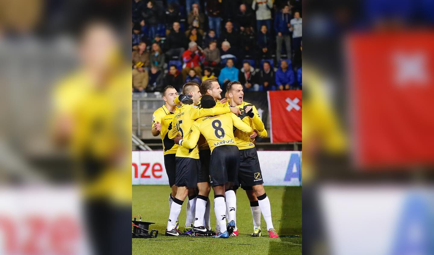 NAC speelt met 2-2 gelijk tegen FC Groningen op 30 november 2013. foto Peter Visser