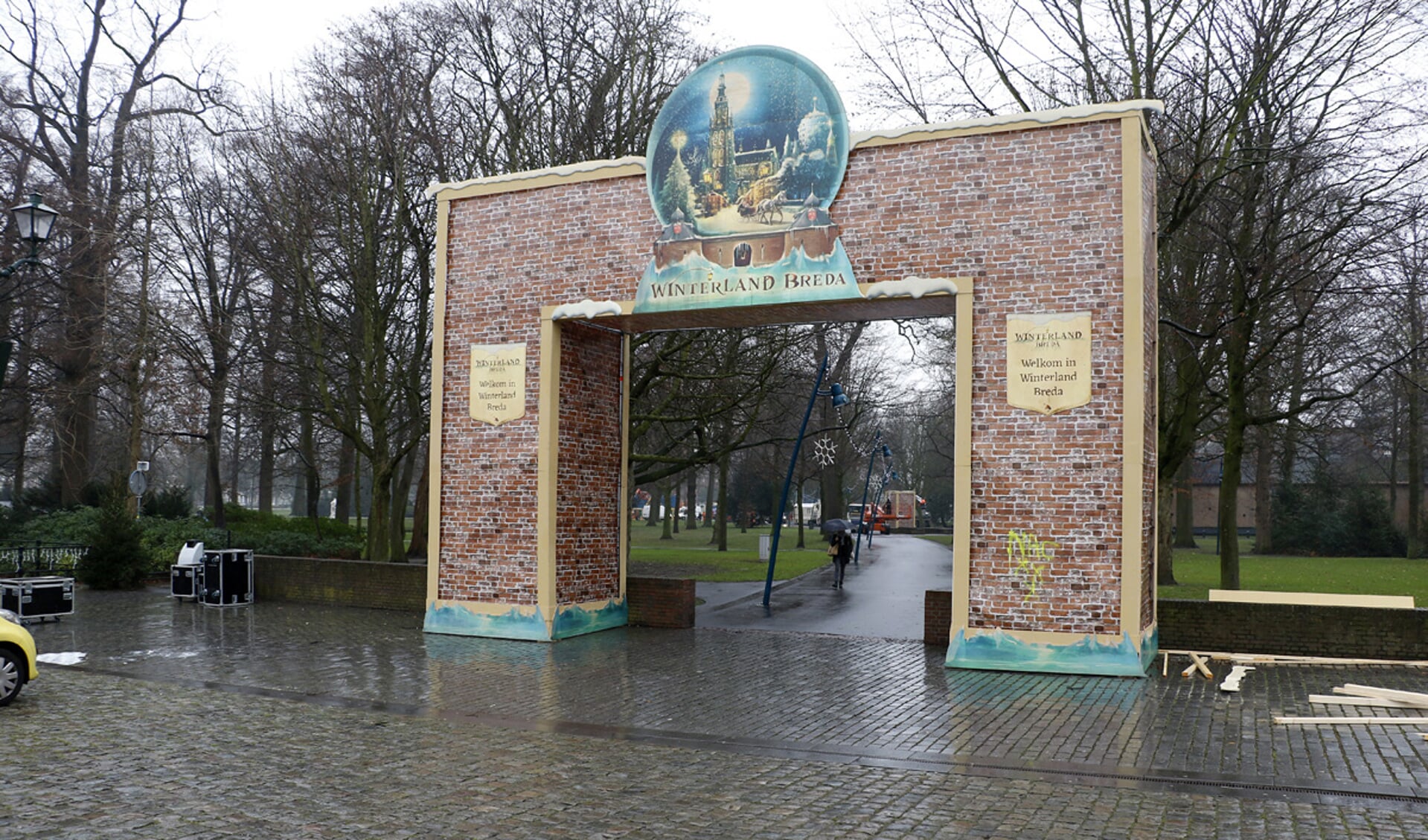 De opbouw voor Winterland Breda is in volle gang. 16 december is de opening gepland.
