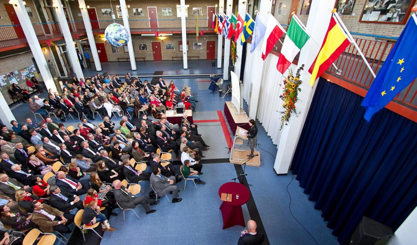 De officiële opening van de Internationale School in Breda. foto Jorgen Janssens