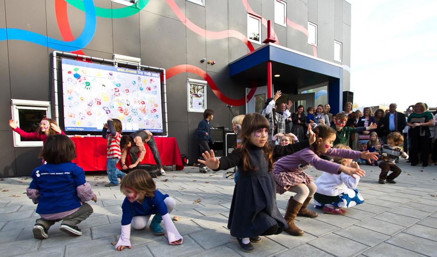 De officiële opening van de Internationale School in Breda. foto Jorgen Janssens
