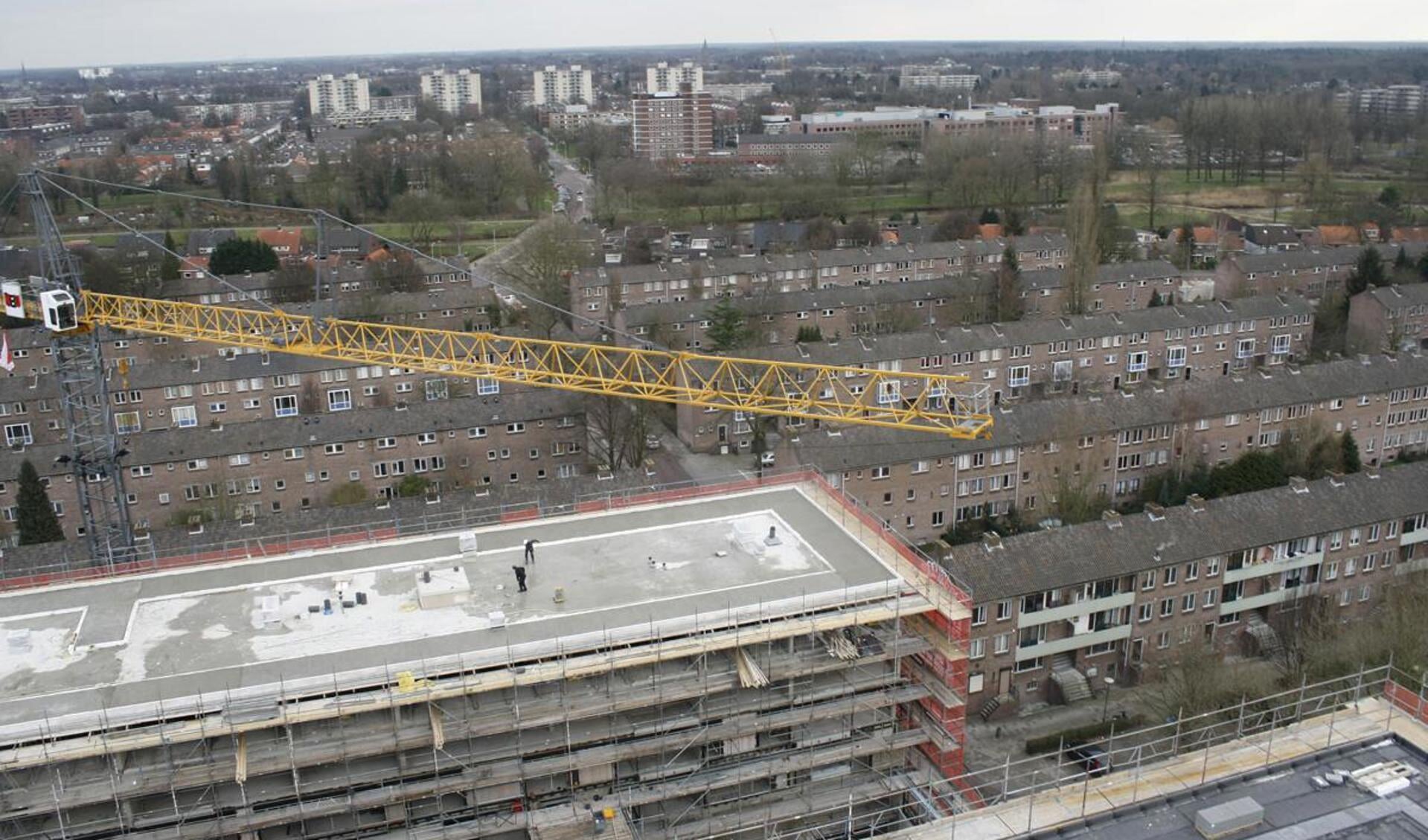 De bouw van de Struyckenwijk vordert.  foto Pepijn Nagtzaam