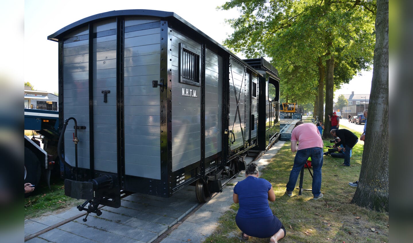 De aankomst van Stoomtram Ooievaar in de Belcrum, donderdag 8 september.