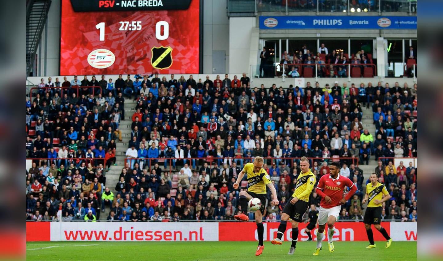 NAC verliest de laatste wedstrijd van seizoen 2013/2014 met 2-0 bij PSV. foto Peter Visser