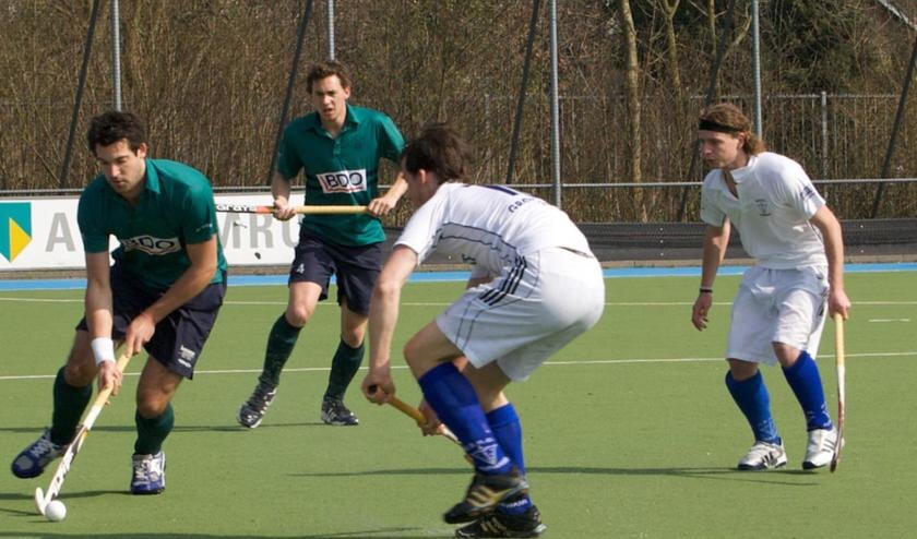 Push heren 1 wint 27 maart met 10-0 van Groningen Studs. foto Hanneke Bantje