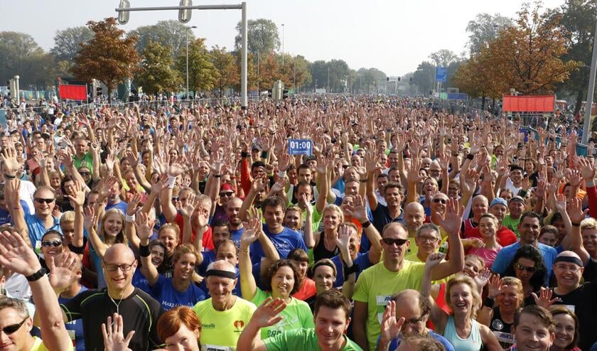 De tien kilometer tijdens de Singelloop van 2015