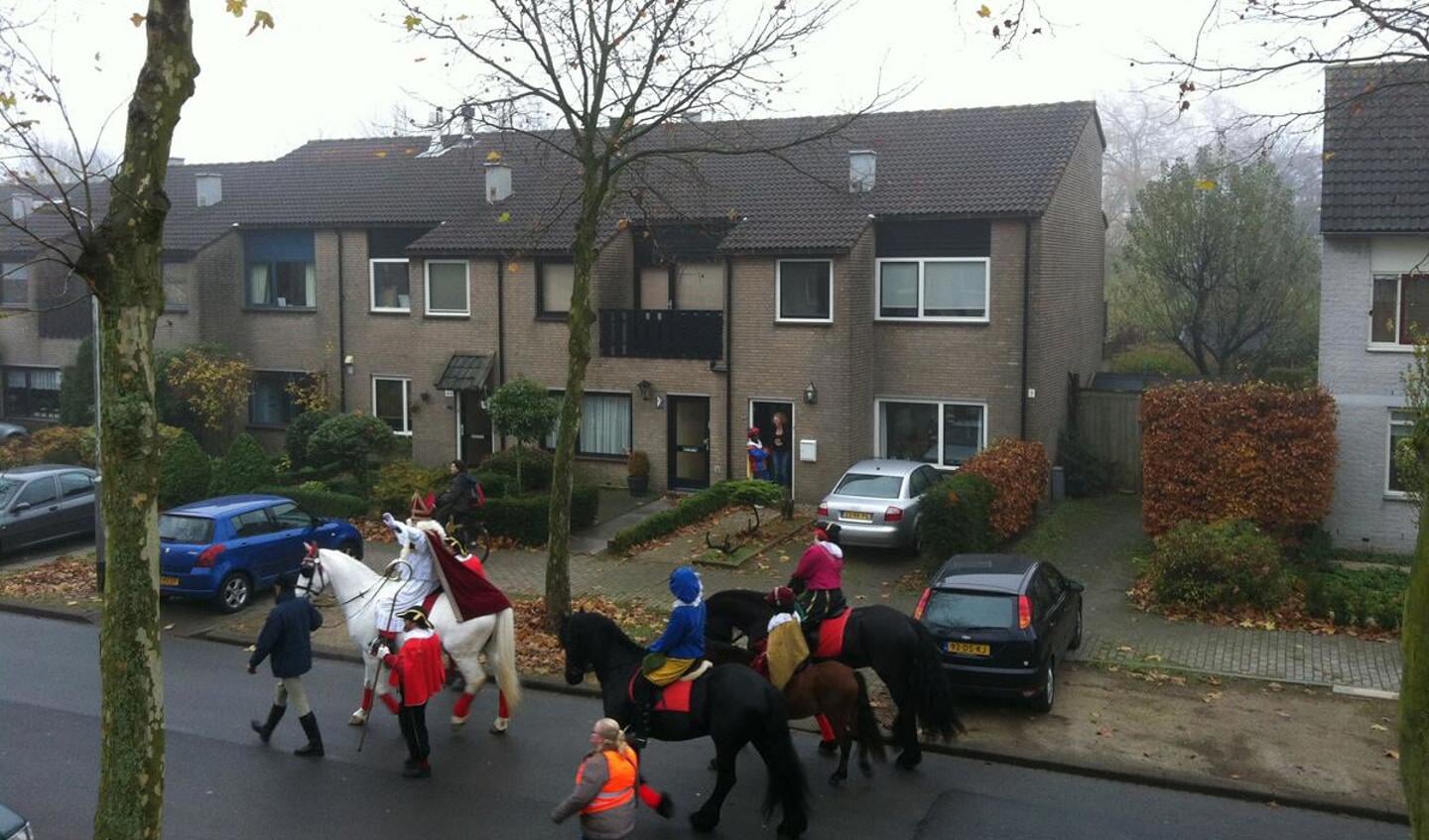 Sinterklaas doet een rondje Haagse Beemden. foto Wijnand Nijs