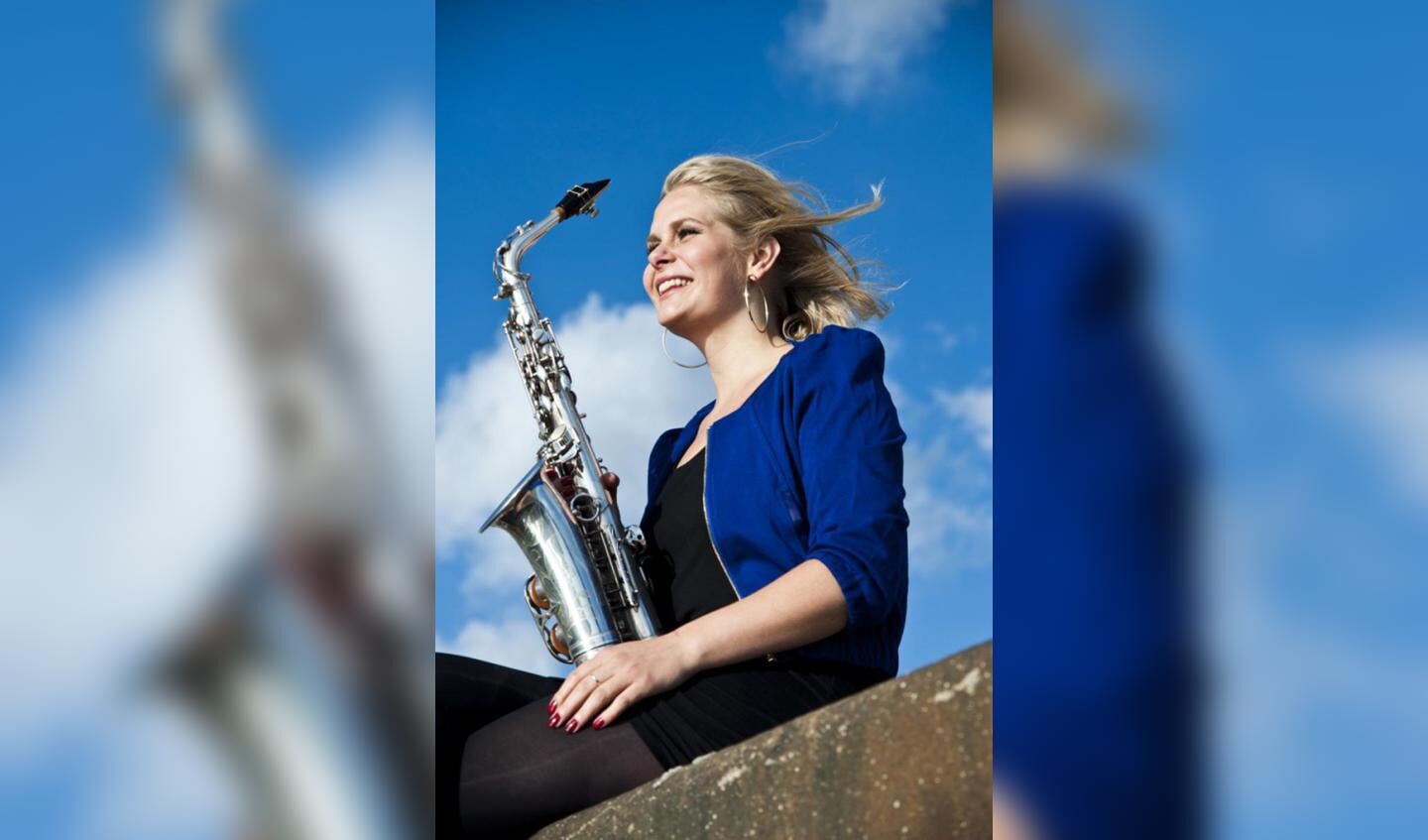 Saxofoniste Stephanie Francke.
