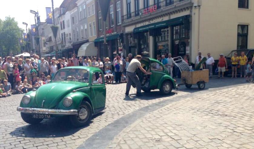Buurman op vakantie van Plan-D op de Grote Markt in Breda.