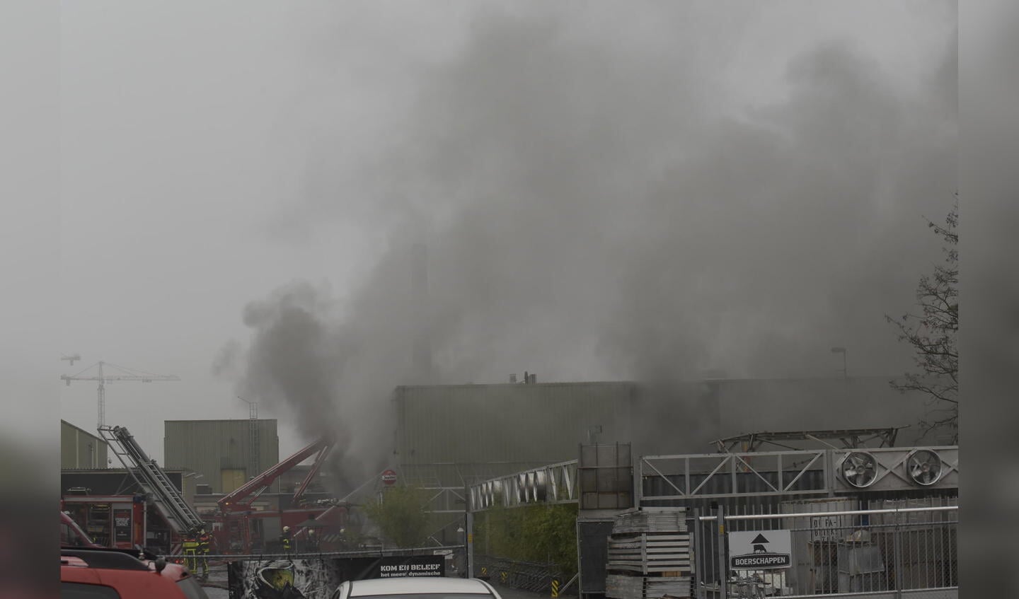 Brand bij het gebouw van De Faam, donderdag 22 december 2016.