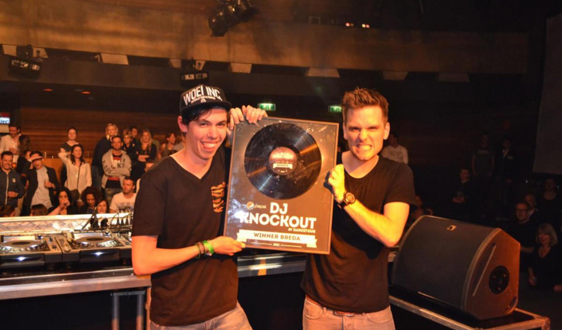 Tom & Jame zijn de winnaars van de Pepsi DJ Knock Out. Foto BOD groep