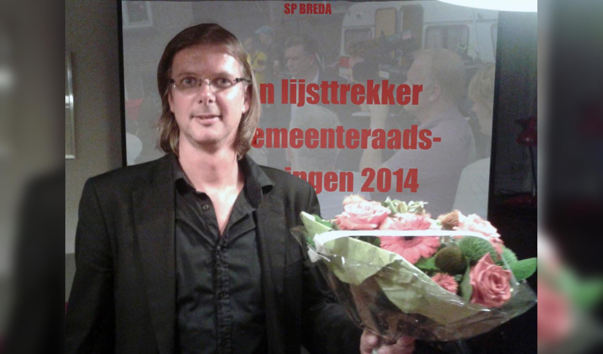 Patrick van Lunteren is gekozen als lijstrekker voor de gemeenteraadsverkiezingen 2014, namens de SP. foto SP
