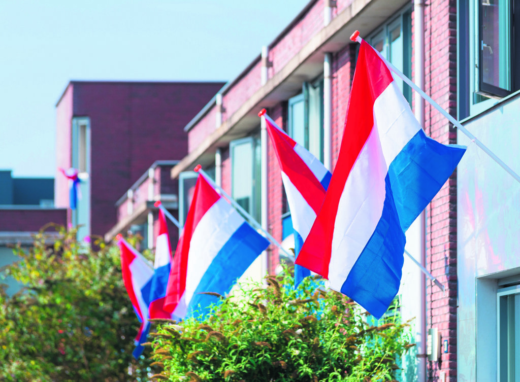 De Nederlandse vlag staat symbool voor de Bevrijding. FOTO HANS ENGBERS