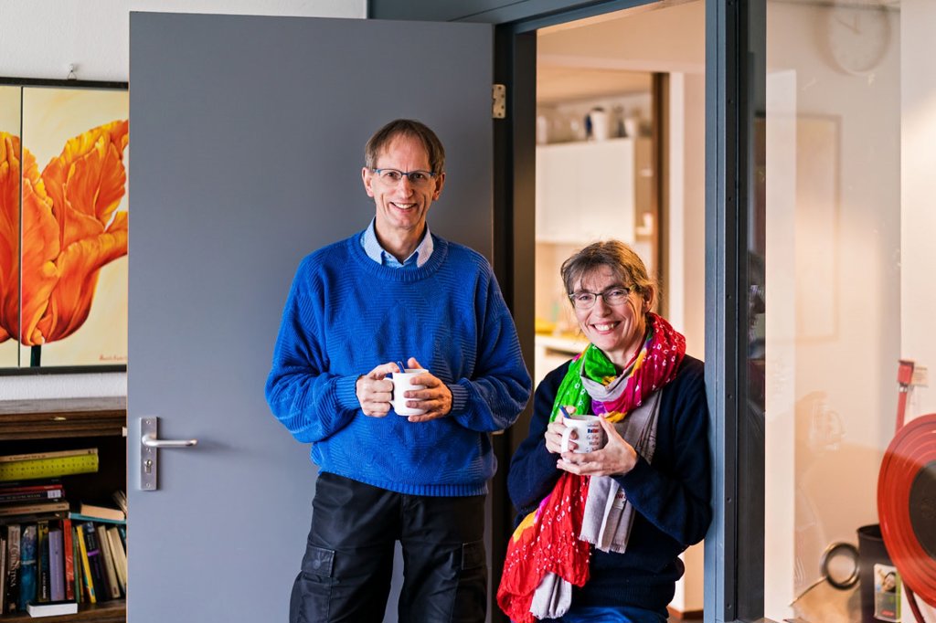 Hans Udo en Erna Smeekens bedachten De Vrije Uitloop. FOTO HANS TOLENAAR