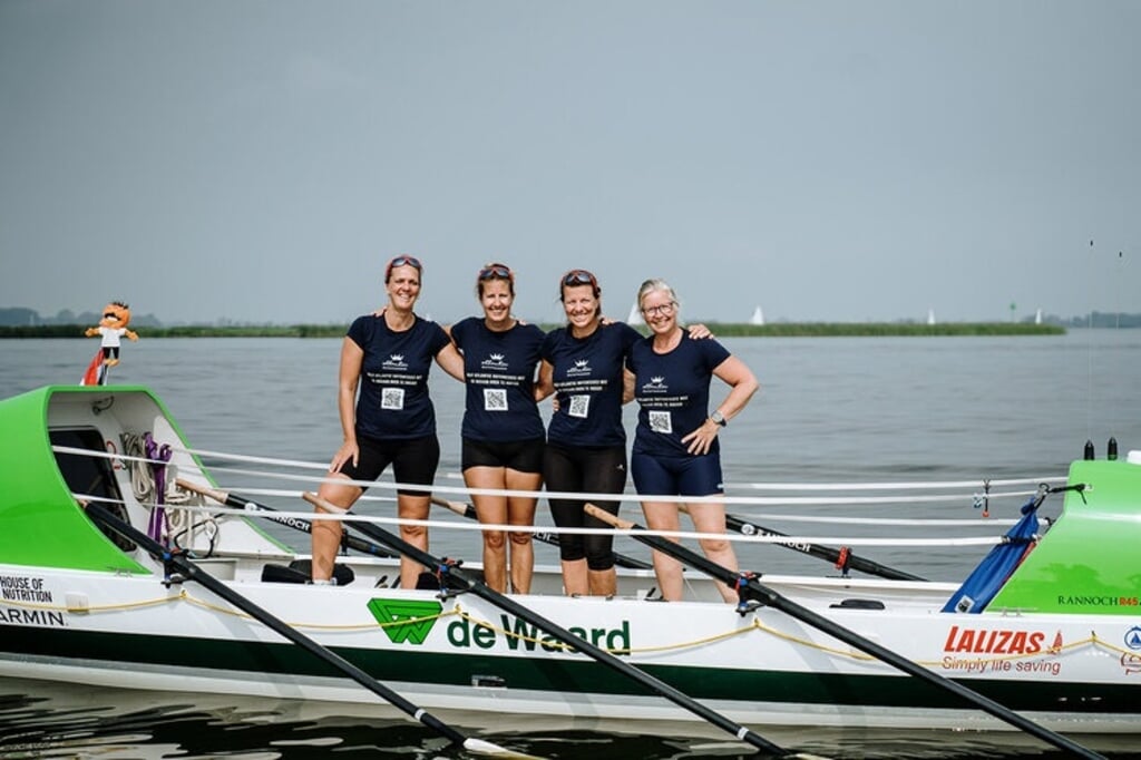 De vier Atlantic Dutchesses met links Marieke le Duc-Bouwense. 