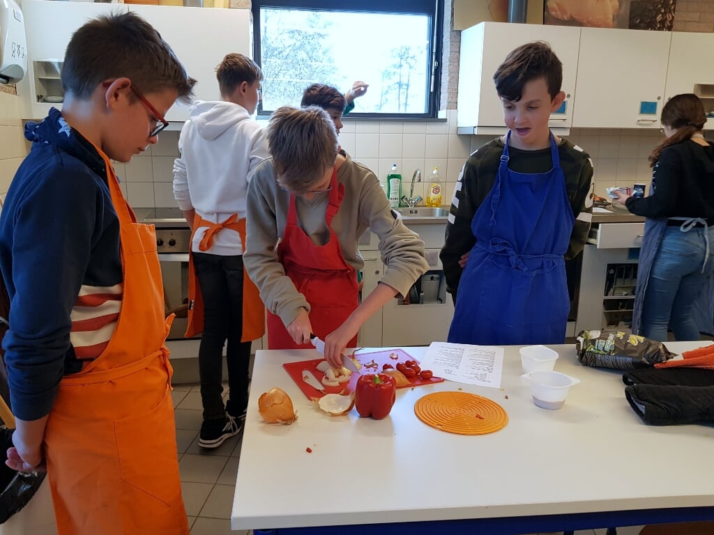 De module koken is populair bij de leerlingen van het Ostrea Lyceum.  