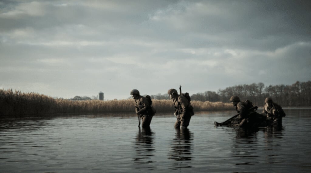 Een beeld uit de film 'De Slag om de Schelde'.
