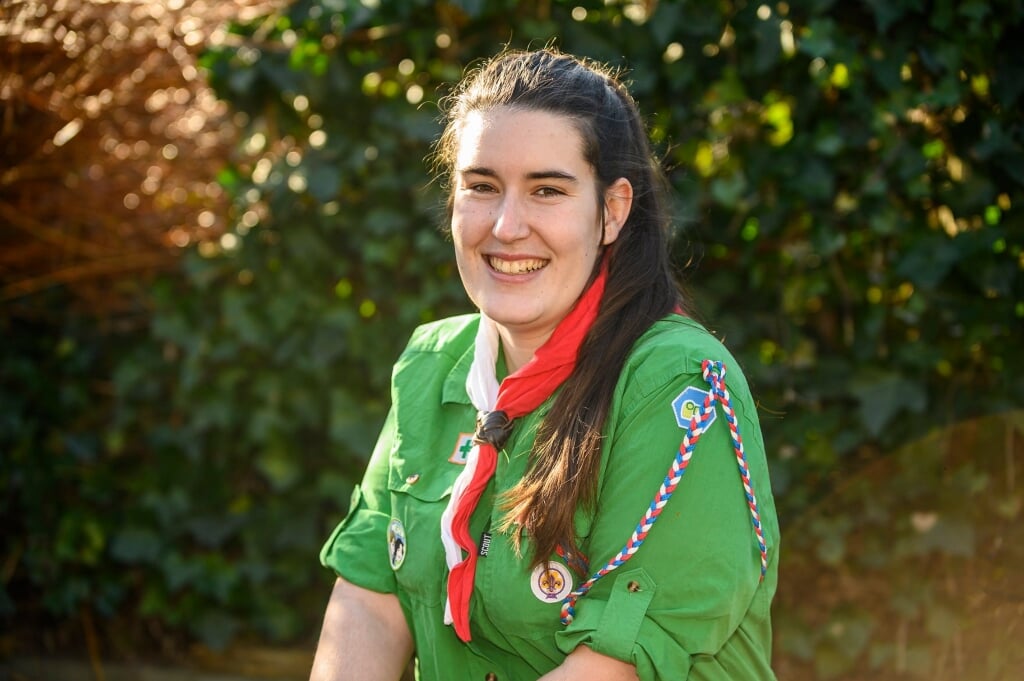 Daphne Coomans (20) vrijwilliger bij Scouting Hertog van Beijeren - Gosaha