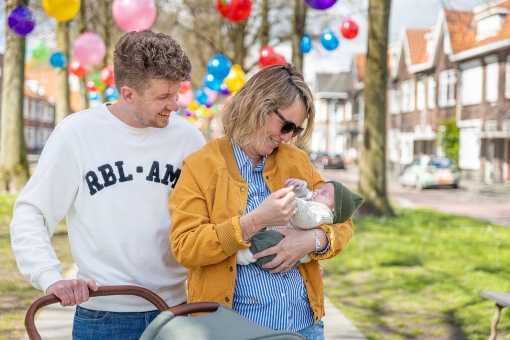 Thibaud en Carlijn met hun zoon Klaas