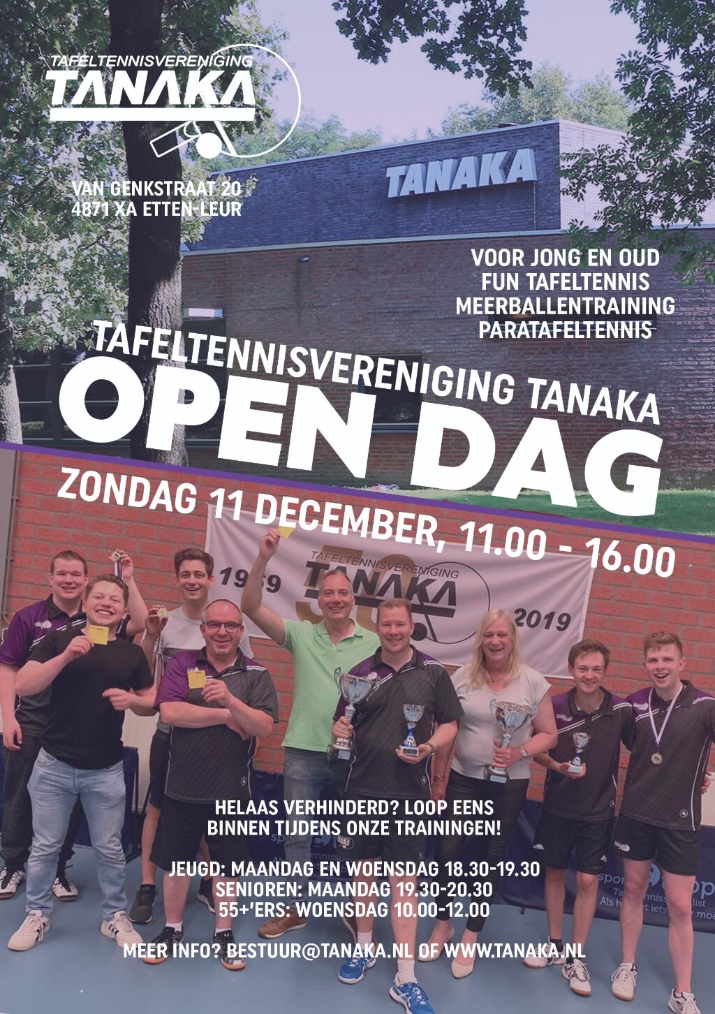 Flyer Open Dag TTV Tanaka