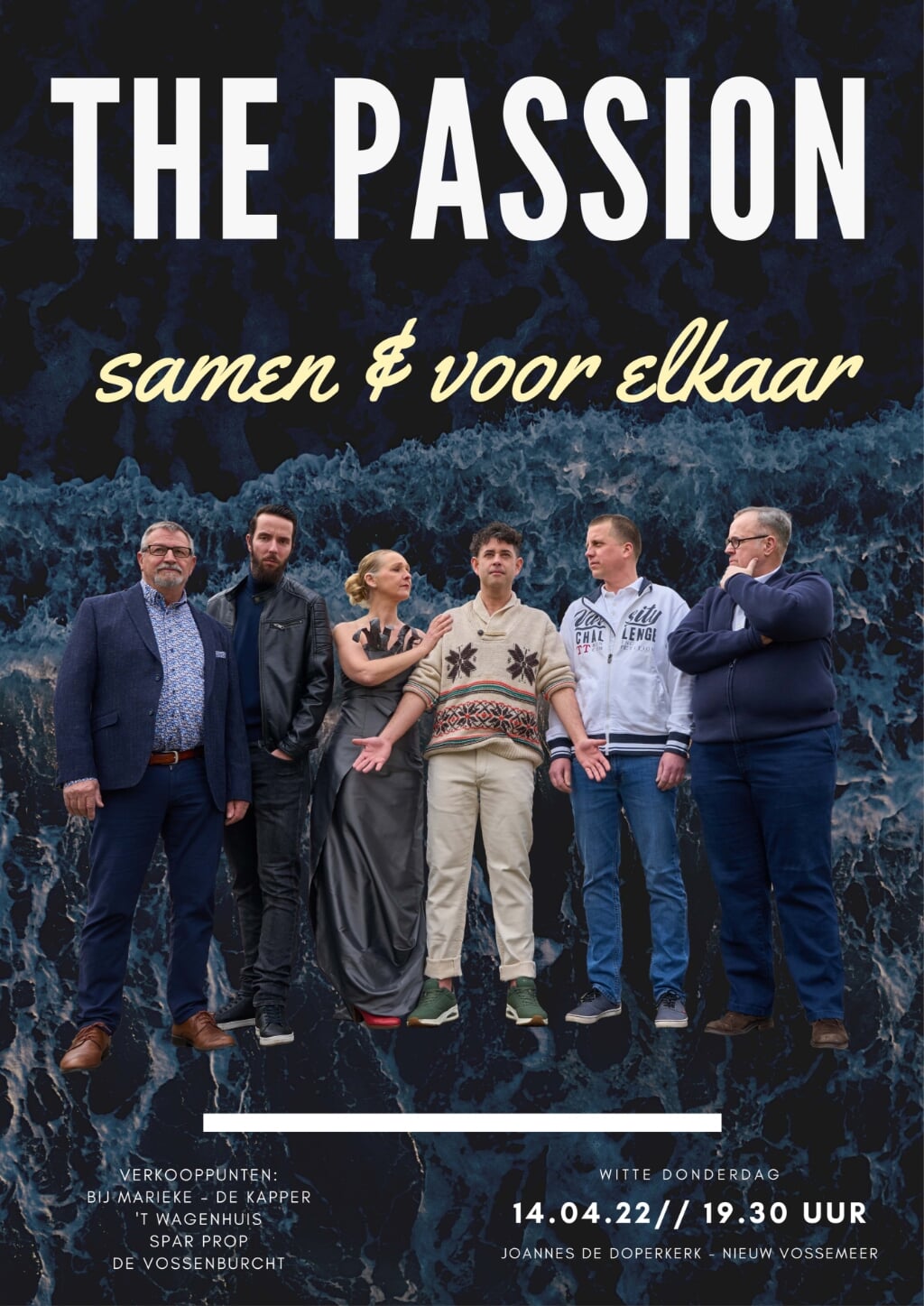 De cast van The Passion Nieuw-Vossemeer