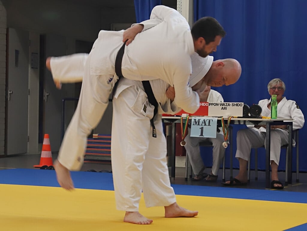 Raymond tijdens een judodemonstratie!