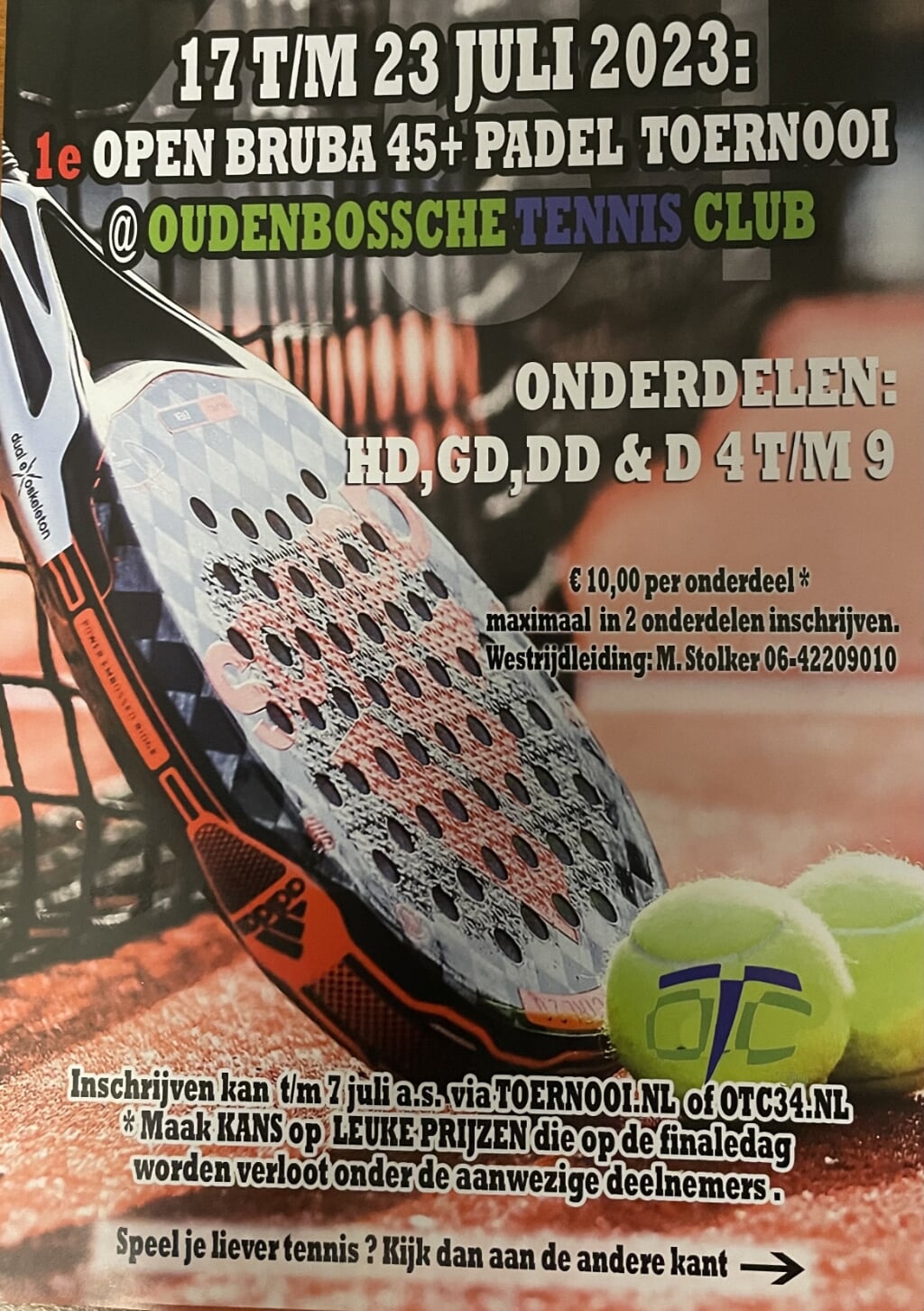 Oudenbosch tennis- en PADELtoernooi