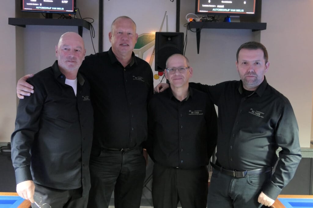 Team Stolting-De Laan. met vlnr Jos Goverde, Jack van Steen, Erik Kortsmit en Ivo Stolting.
