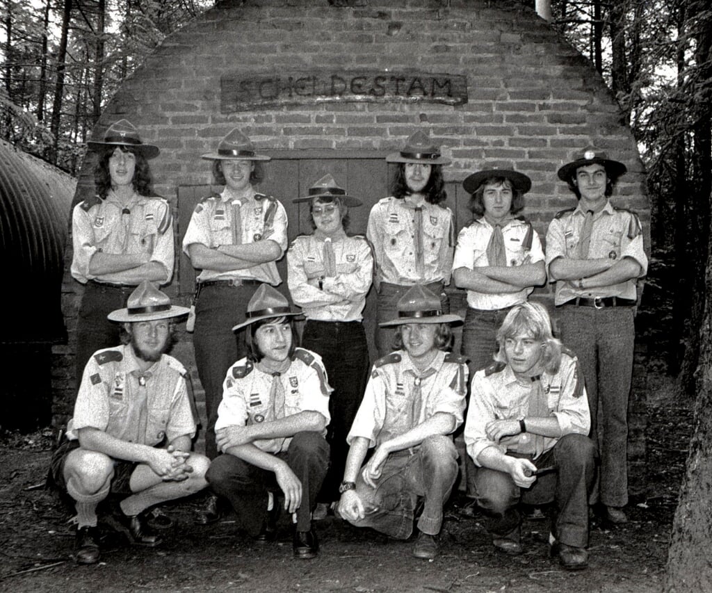 Groepsfoto Scheldestam uit 1974.
