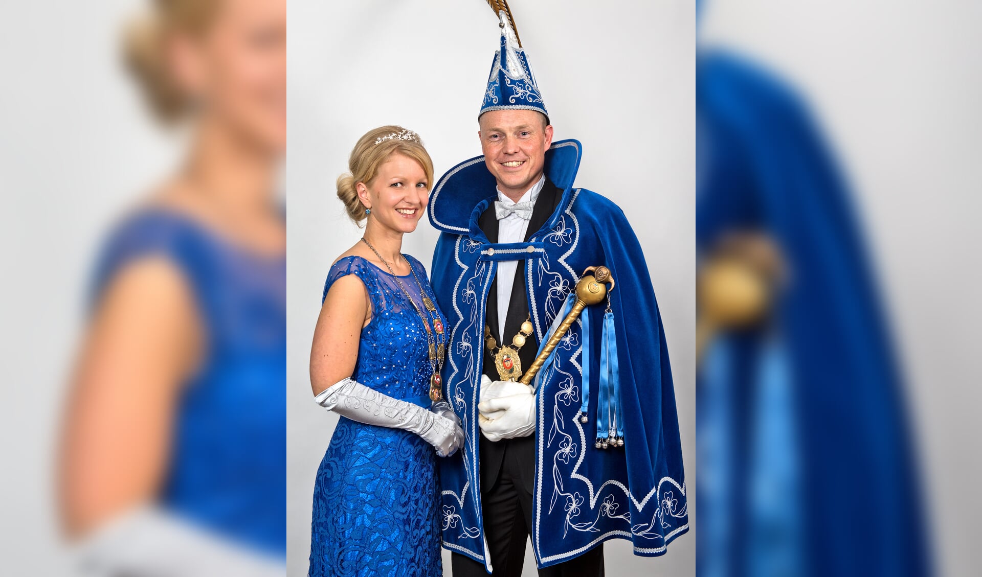 Richard en Susan Veldhuis: het nieuwe prinsenpaar van De Olijkers. (foto: Roel van Dorsten)