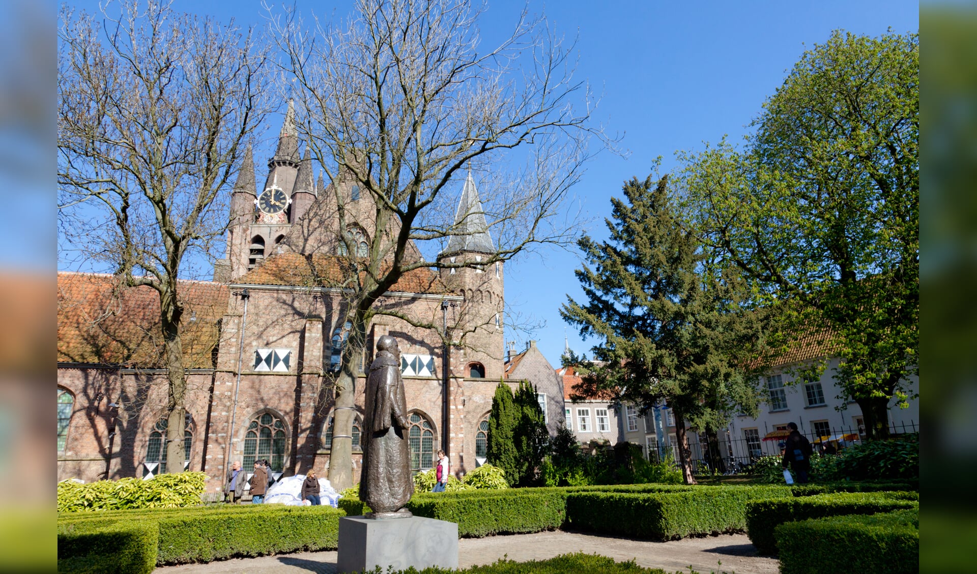 Museum Prinsenhof Delft is dusdanig oud dat moet worden geïnvesteerd in de beveiliging. 