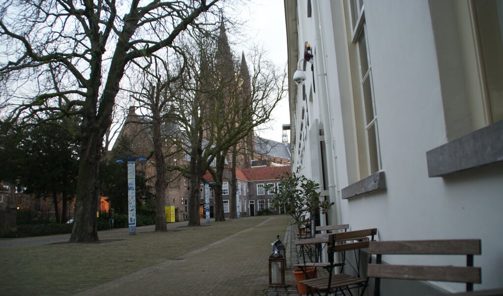 Het terras van het Prinsenkwartier op het Sint Agathaplein.