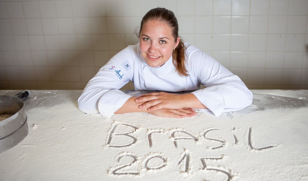 Joyceline van Ommen van het Albeda College mocht vorig jaar naar het WK voor beroepen in Brazilië. 