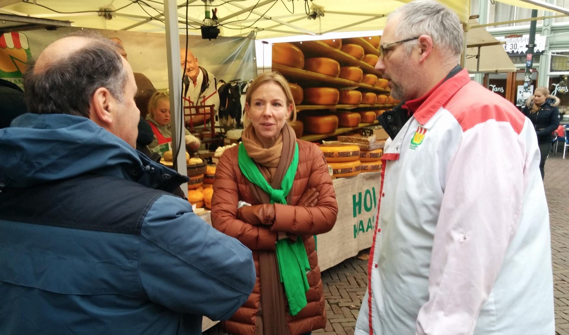 D66-Kamerlid Stientje van Veldhoven kwam zaterdag naar Delft. 