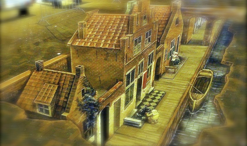 Kunstenaar Leon Keer maakt op het Bastiaansplein een bijzonder kunstwerk: Het Straatje in 3D.