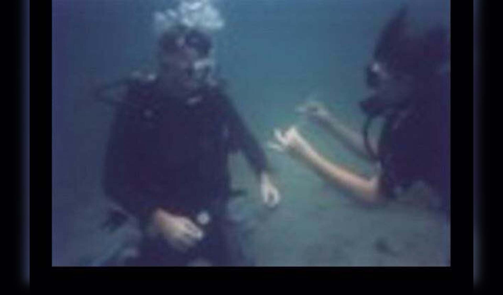 Het spectaculaire huwelijksaanzoek onder water.