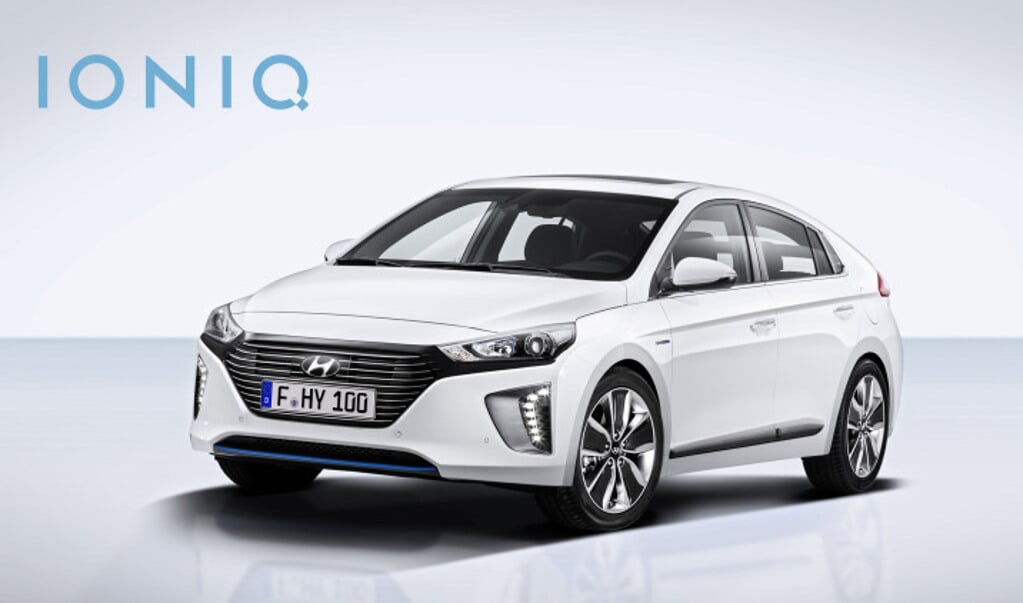 Het nieuwe model Hyundai Ioniq, binnenkort bij Preuninger in de showroom.