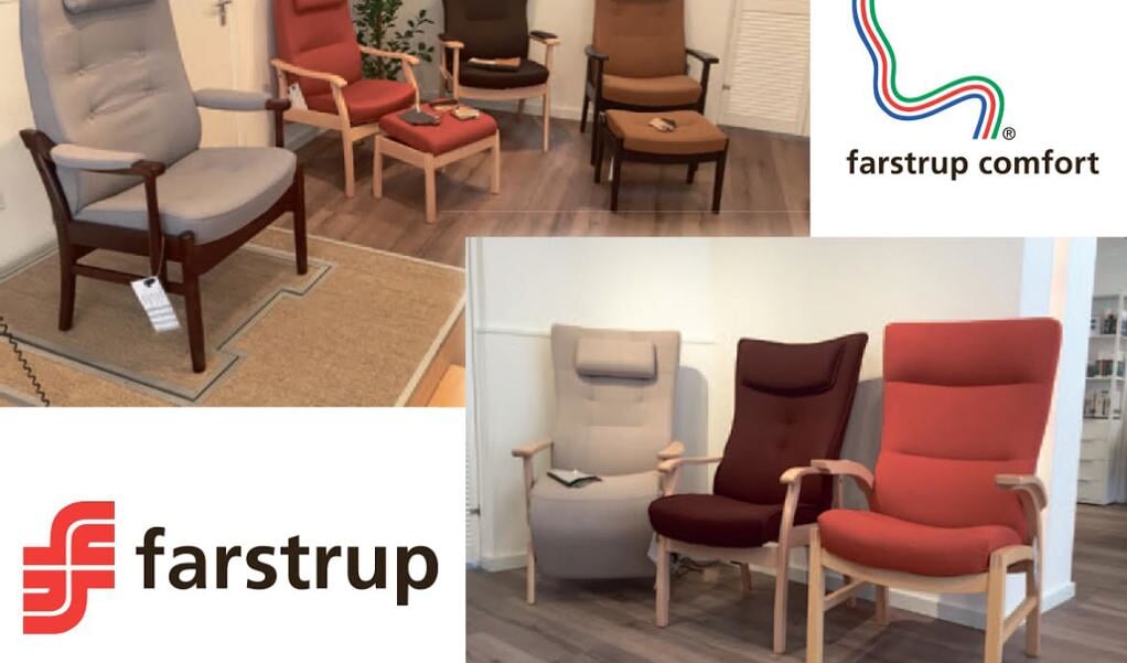 Enkele voorbeelden van de Farstrup fauteuils. 