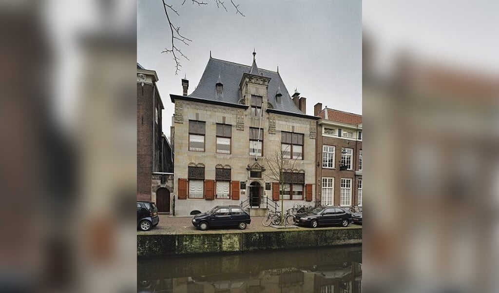 Het pand aan de Oude Delft, waar jarenlang Museum Lambert van Meerten was gevestigd. 