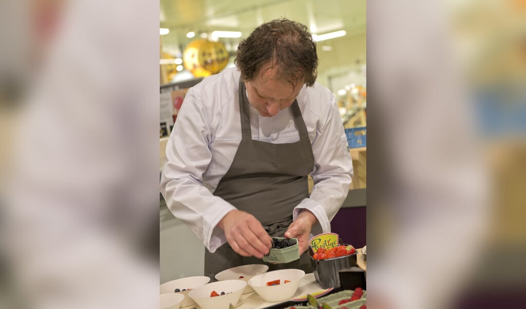 Topchef Marcel Klein inspireerde horeca-ondernemers met diverse gerechten.