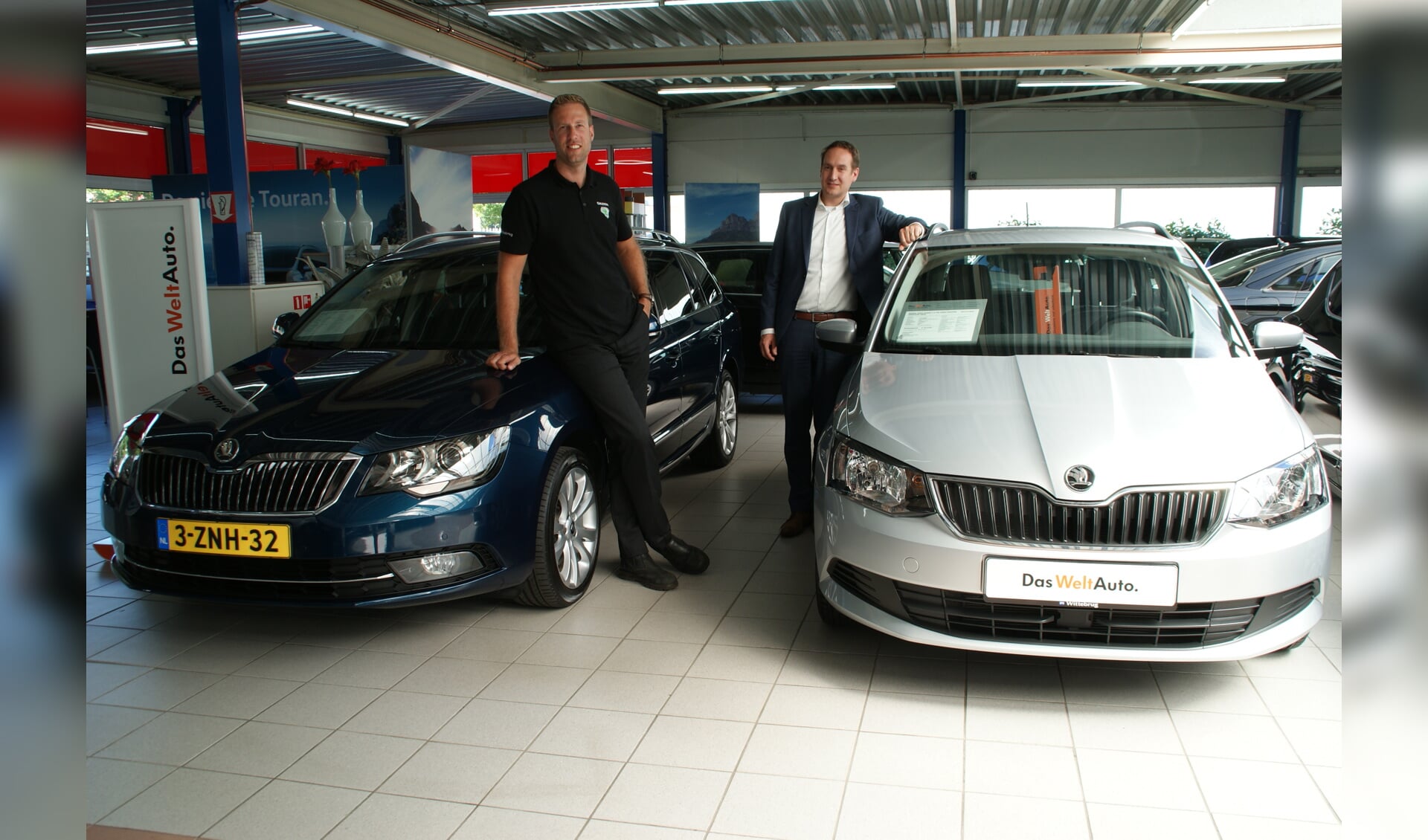 Patrick van Vliet (links) en salesmanager Bas Wassenaar van Wittebrug Delft.