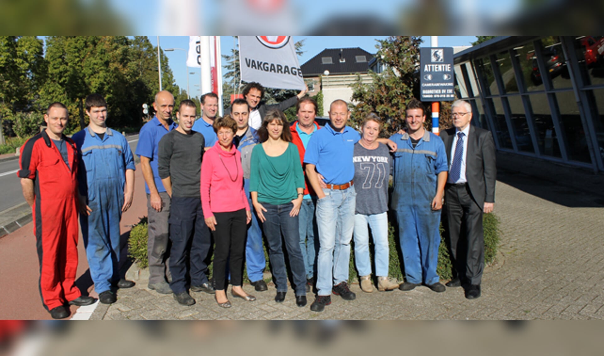 Het team van Autobedrijf Nootenboom: 