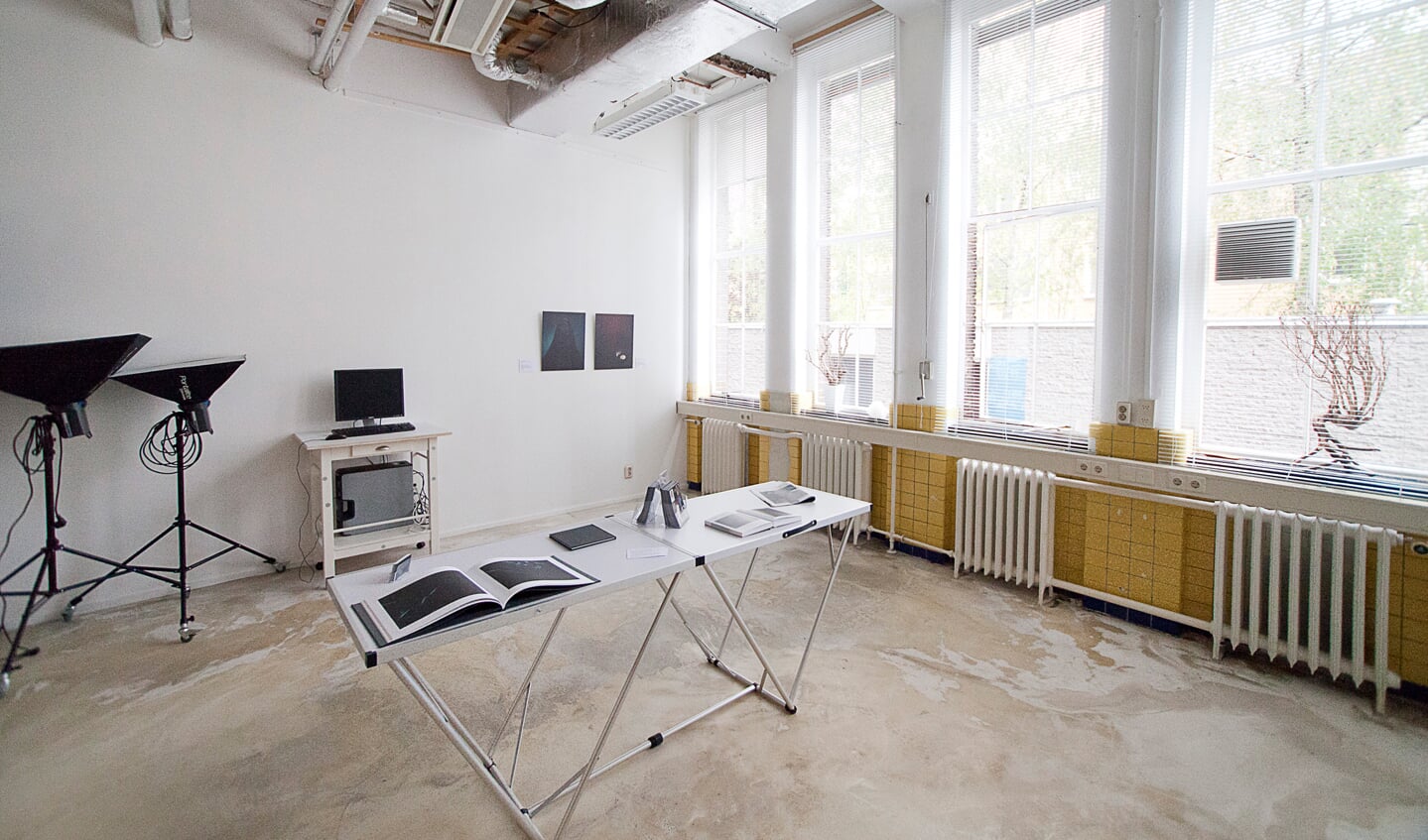 Het atelier van Jacqueline Louter in het Bacinol 2-gebouw. 