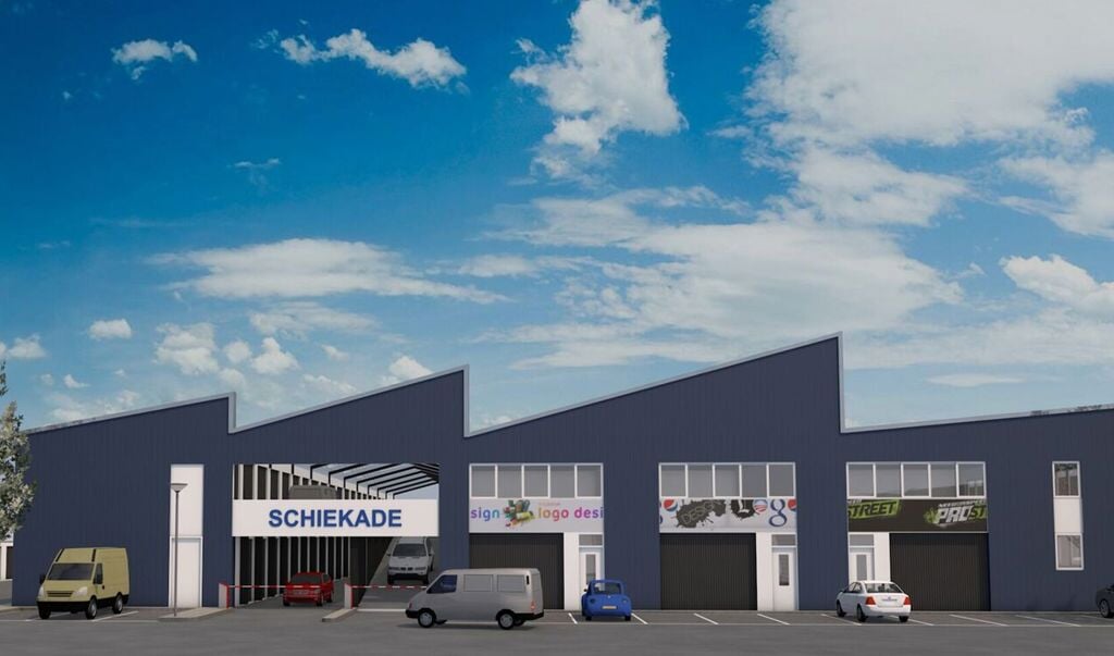 Schiekade Delft wordt een combinatie van garageboxen en bedrijfsunits. 