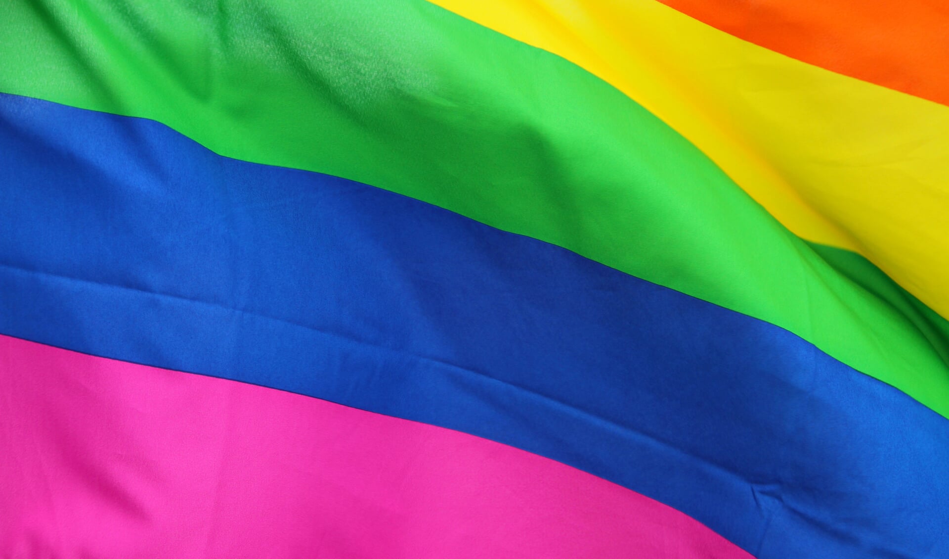 De regenboogvlag is het internationale symbool van de LHBT gemeenschap. (Foto: Wikimedia Commons\Helgi Halldórsson